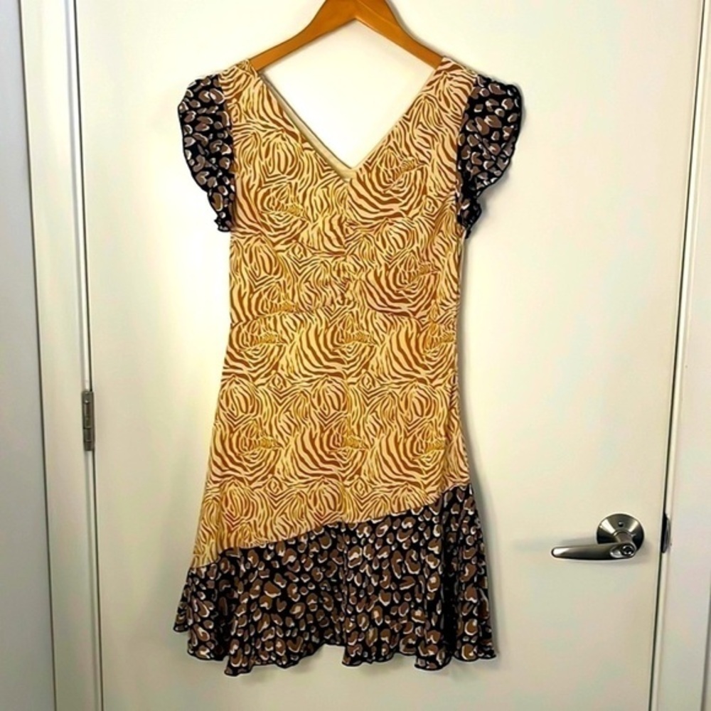 THML Animal Print Cap Sleeve Summer Sundress​​​​​​​​​​​​​​​​​​​​​​​​
